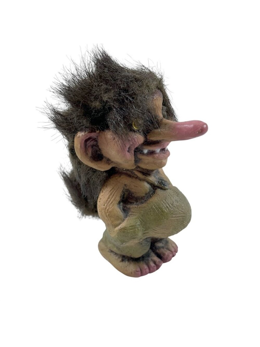 Nyform Troll Doll Figurine Small Smiling Boy Vintage 1990s Made in Norway No.118